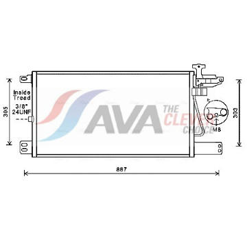 Kondenzátor klimatizácie AVA QUALITY COOLING SC5034