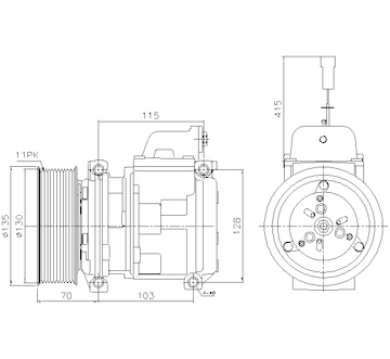 Kompresor klimatizácie AVA QUALITY COOLING MEAK356