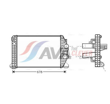 Chladič plniaceho vzduchu AVA QUALITY COOLING ME4166