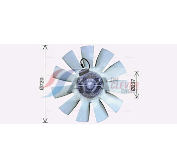 Ventilátor chladenia motora AVA QUALITY COOLING DFF059