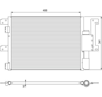 Kondenzátor klimatizácie VALEO 815090