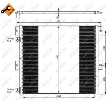 Kondenzátor klimatizácie NRF 35924