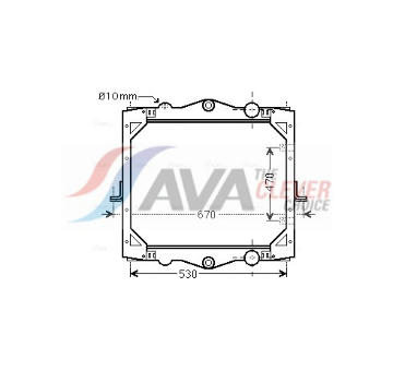 Chladič motora AVA QUALITY COOLING DF2039