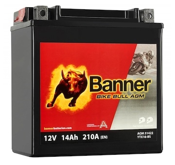 AKB Banner mot.12V/14Ah Bike Bull AGM BTX16-BS