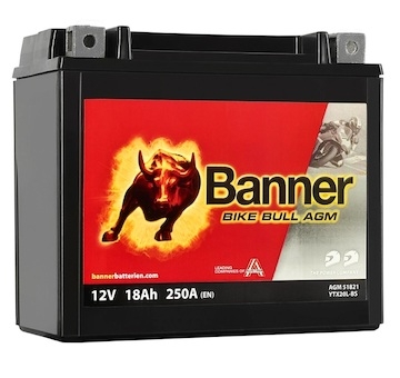 AKB Banner mot.12V/18Ah Bike Bull AGM BTX20L-BS