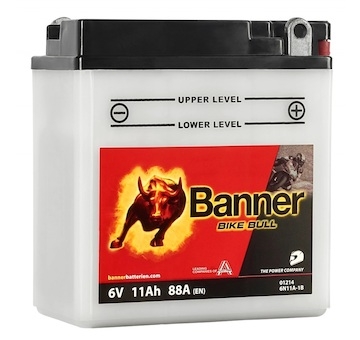 AKB Banner mot.6V/11Ah Bike Bull B6N11A-1B