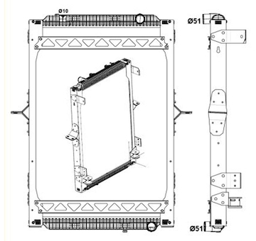 Chladič motora NRF NRF58404