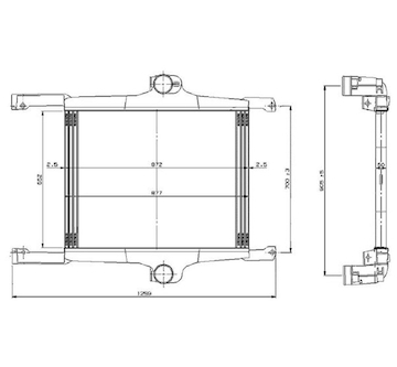 Chladič plniaceho vzduchu NRF NRF309272