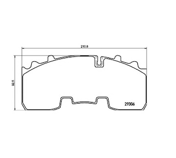 Dosticky brzdove BPW 29165