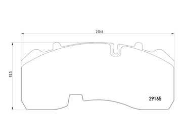 Dosticky brzdove BPW 29165 MERITOR