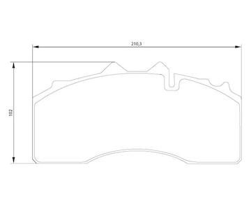 Dosticky brzdove BPW 29227 2012- 19,5