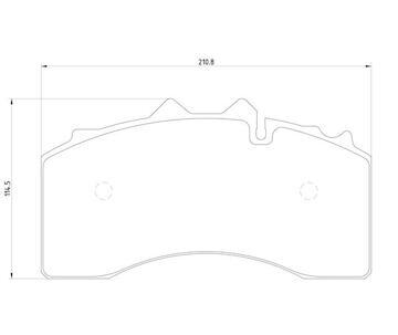 Dosticky brzdove BPW 29228 2012- 22,5