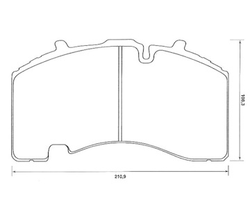 Dosticky brzdove BPW, SAF 29171 MERITOR