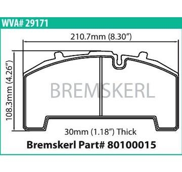 Dosticky brzdove BPW, SAF 29171 PBK
