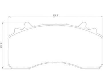 Dosticky brzdove MAN TGX E6 2012- TAT
