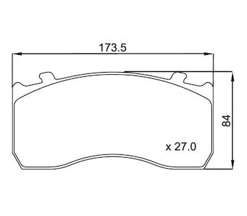 Dosticky brzdove MB Atego 29115