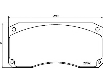 Dosticky brzdove RVI Magnum 29043  ST