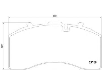 Dosticky brzdove SAF 22,5 KNORR 29158 SAF