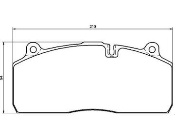 Dosticky brzdove SAF SBS 2220 BENALU 29274