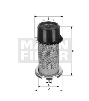 Filter vzduchovy C1588 - John Deere, Komatsu