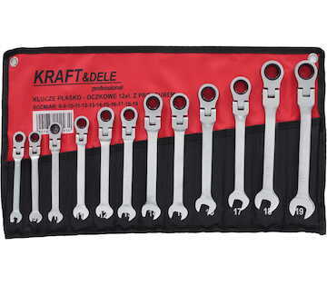 Kluce OTVORENE-RACNOVE s klbom SADA 12ks  8-19mm