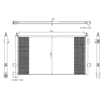 Kondenzátor klimatizácie NRF NRF35591