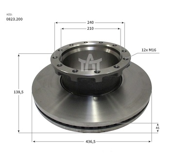 Kotuc brzdovy IVECO ES/ET STRALIS, IRISBUS 01/97