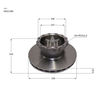Kotuc brzdovy MAN L, M2000, ZN
