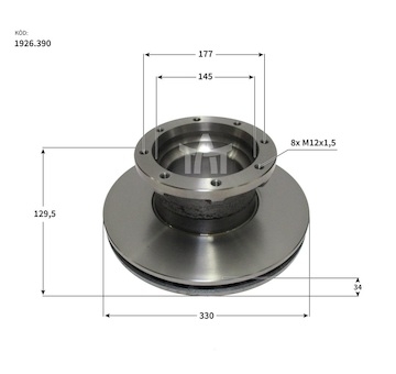 Kotuc brzdovy MAN L2000, ZN