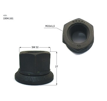 Matica kola M22X1,5x27 SW32 s prit. tan. univerzalna