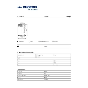 Mech pneumatického prużenia PHOENIX 1 E 26 A