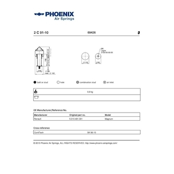 Mech pneumatického prużenia PHOENIX 2 C 91-10