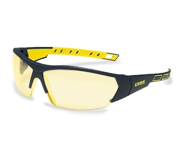 Okuliare UVEX zlte, cierno-zlty ram