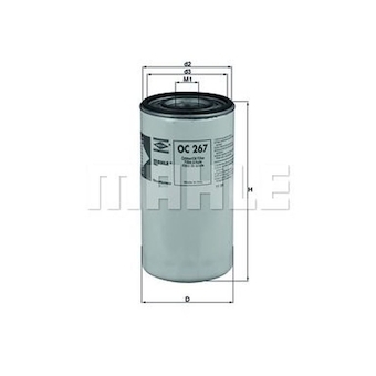 Olejový filter MAHLE OC 267