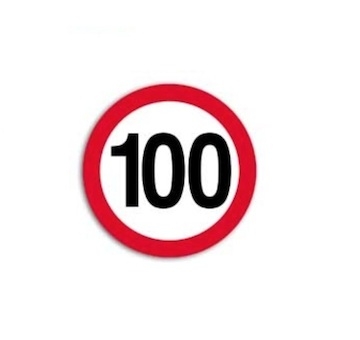 Oznacenie rychlosti reflexne 200mm 100km/h