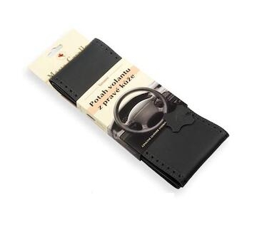 Potah volantu kozeny velkost C cierny