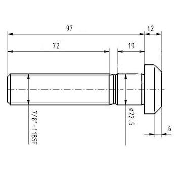 Skrutka kola SCANIA 7/8