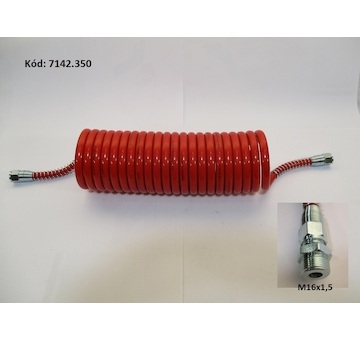 Spirala vzduch.CERVENA M16x1,5/8149.351/