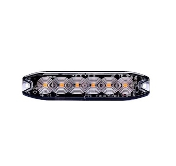 Svetlo zableskove oranzove 6xLED 12/24V
