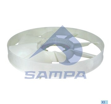 Ventilátor chladenia motora SAMPA 200.179