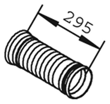 Vlnovec výfukového potrubia DINEX DIN51125
