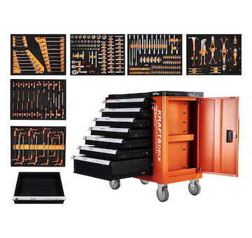 Vozik na naradie vybaveny 258ks