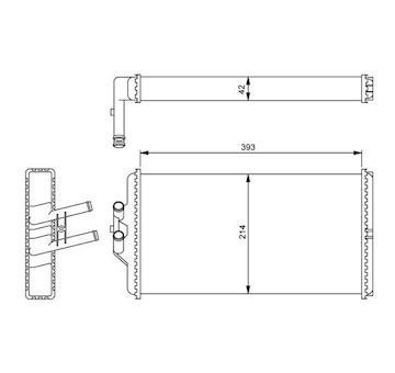 Výmenník tepla vnútorného kúrenia NRF NRF54241