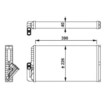 Výmenník tepla vnútorného kúrenia NRF NRF54256
