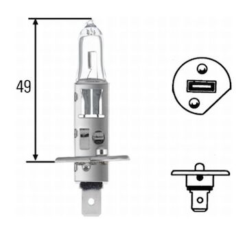 Ziarovka HELLA 24V H1 70W P14.5S
