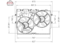 Ventilátor chladenia motora DENSO DER09311
