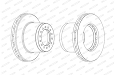 Brzdový kotúč FERODO FCR189A