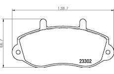 Sada brzdových platničiek kotúčovej brzdy HELLA 8DB 355 019-321