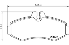 Sada brzdových platničiek kotúčovej brzdy HELLA 8DB 355 008-631
