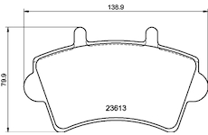 Sada brzdových platničiek kotúčovej brzdy HELLA 8DB 355 010-021